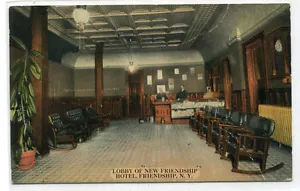 Postal Lobby New Friendship Hotel Friendship Nueva York 1910c - Imagen 1 de 1