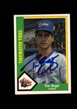 Tim Bogar Tidewater Tides 1990 CMC authentic autographed card