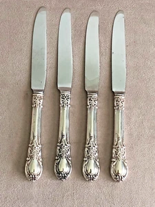 4 Lunt Sterling AMERICAN VICTORIAN French KNIFE 8 3/4" No Mono - Picture 1 of 3