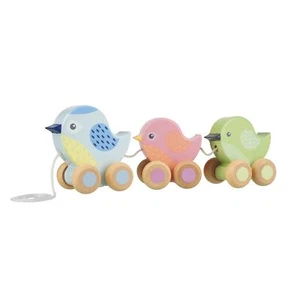 Wooden Pull Along Orange Tree Toys Pull Along Birdies For Toddlers - Picture 1 of 1