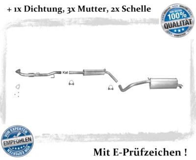 Auspuffanlage für Seat Ibiza III 6L1, IV 6J5 1.4 63KW Bj.06-11 Auspuff Schelle - Bild 1 von 4