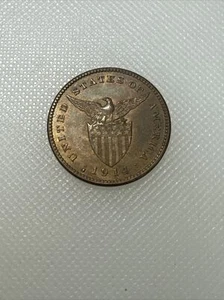 1914 Philippines One Centavo TS - Picture 1 of 2
