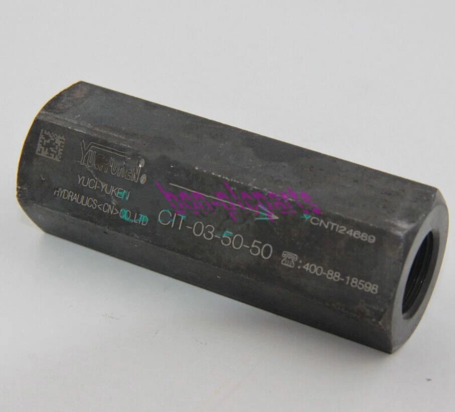 UNA NUEVA VÁLVULA DE RETENCIÓN RECTA YUKEN CIT-03-50-50 CIT035050 Foto 1 de 1