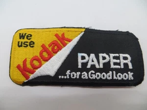 Vintage Patch "We Use Kodak PAPER... for a Good Look" Fotokamera #1172 - Bild 1 von 2