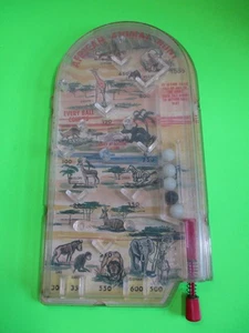 Vintage African Animal Hunt Mini Pinball Hasbro Marble Shooter Safari Game As-Is - Picture 1 of 15