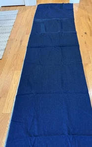 Tela de mezclilla de 3 yardas 13 pulgadas de peso pesado azul oscuro 60" de ancho vintage años 70 - Imagen 1 de 5