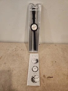 Reloj Swatch POP FLACO PMB109 de 1997 CON ESTUCHE Y PAPELES, Batería Nueva - Imagen 1 de 12