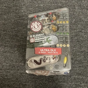 Paquete de 4 monopatines Teck Deck ULTRA DLX Element Finger con ruedas y herrajes - Imagen 1 de 2