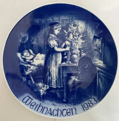 Bareuther Weihnachtsteller 1983 Bavaria Porzellan Mutter und Baby Weihnachten - Bild 1 von 4