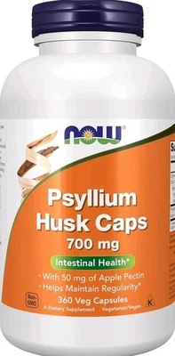 NOW FOODS Cáscara de Psylio 700 mg 360 Cápsulas Vegetales Exp 07/2027 Foto 1 de 3