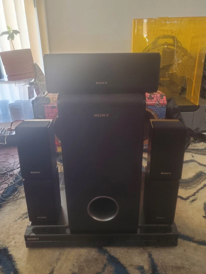 Sony STR-KS2000 Complete 5.1 Home Theater Bundle Speakers Remote & Subwoofer - Image 1 of 4