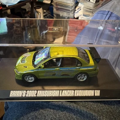 1/43 Scale 2002 Mitsubishi Lancer Evolution VII (4") Brian's Evo 7 - Greenlight - Image 1 of 4