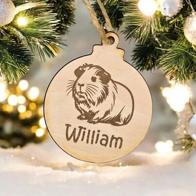pet loss bereavement memorial - Christmas Gift Personalised Guinea Pig Name - Image 1 of 4