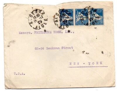 Algeria 1929 cover to the US - Image 1 of 2