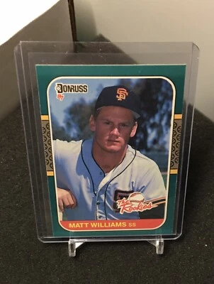 Matt Williams 1987 Donruss The Rookies card 45 San Francisco Giants - Image 1 of 2