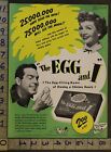 1947 CLAUDETTE COLBERT FRED MACMURRAY MOVIE STAR GAME EVANSTON 2-pg TOY AD TR15