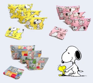 Snoopy 4 Piece Cosmetic Travel Luggage Organizer Set Storage Holiday Gift 1 set - Picture 1 of 13