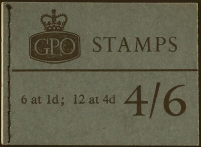 GB QEII  4/6d multiple crowns wmk booklet of March 1966 (L63) complete Cat £22 - Image 1 of 2