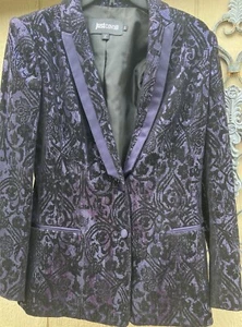 justcavilli Glitter Blue blazer - Picture 1 of 5