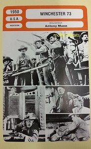 US Western Winchester 73 James Stewart Shelley Winters French Film Trade Card 