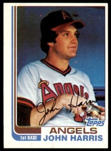 1982 Topps John Harris . California Angels #313