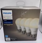 Philips Hue White 4-Pack A19 LED Smart Bulb Bluetooth 60W 840 lm