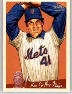 2008 Upper Deck Goudey Tom Seaver Base Card MLB PWE UD Mets #119 - Picture 1 of 2