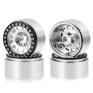 4x CNC 1.9" Alu Beadlock Felge für 1/10 RC Crawler SCX10 4WD D90 CC01 - Bild 1 von 11