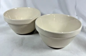 Mason Cash 48S Original White Pudding Basin Set of 2, English Ceramic - Picture 1 of 5
