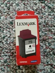 Lexmark #75 Tintenpatrone Schwarz mit hoher Reichweite Original 12A1975 - Bild 1 von 6
