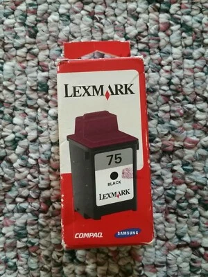 Lexmark #75 High Yield Black Ink Cartridge Genuine 12A1975 - Image 1 of 4