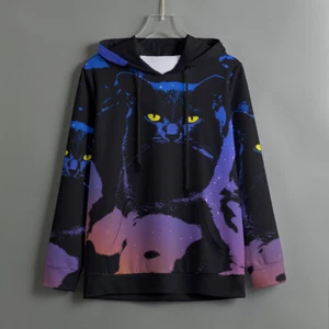 Graphic Hoodies with Front Pocket Modern Streetwear Fashion Goth Style Hoodie - Picture 1 of 40