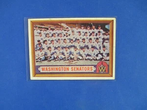 1957 Topps Baseball # 270 Washington Senators P-F bumps / tiny creases - Picture 1 of 2