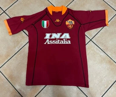 Maglia Rara Vintage Ina Assitalia as roma Totti 10 No Montella Batistuta Ddr - Immagine 1 di 4