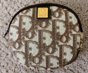 AUTÉNTICO BOLSO DE MONEDA CHRISTIAN DIOR DE COLECCIÓN PATRÓN TROTTER LONA USADO - Imagen 1 de 11