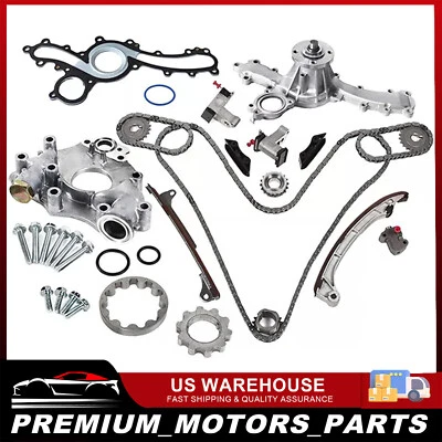 Fit 03-15 Toyota Tacoma 4Runner Tundra 4.0L Timing Chain Kit Oil Water Pump Set - Image 1 of 4