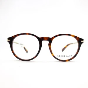 LONGCHAMP LO2602 214 Havana Womens Round Full Rim Eyeglasses 49-19-140 - Picture 1 of 9