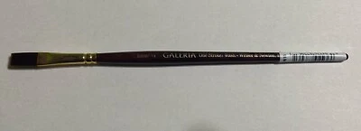 Winsor & Newton Galeria Acrylic Brush One Stroke Flat 6mm Short Handle - Image 1 of 4
