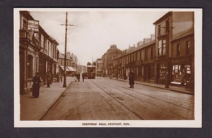 Wales Monmouth NEWPORT Chepstow RD tram #7 Royal Oak Bristol Beers RPPPC - Picture 1 of 2