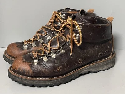 Danner USA Made Mountain LT Mens 11 EE Wide Brown Leather Hiking Boots 30866 - Image 1 of 4