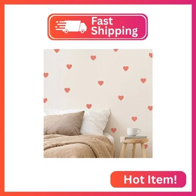 Etiquetas de peluche - Corazones rojos - Pegatinas de pared fáciles de aplicar y extraíbles: Transform Yo Foto 1 de 2