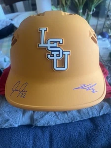 Kade Anderson And Jared Jones Signed LSU Baseball Helmet JSA COA - Picture 1 of 6