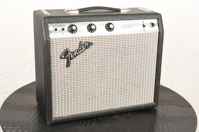 1970s Fender Champ Silverface 6V6 Full Tube Amp Amplifier Vintage Original - image 1 of 4