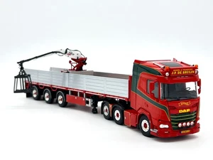 DAF XF SH 6x2 twin steer brick trailer 3 axle "JP de Bruijn" WSI truck models - Picture 1 of 7