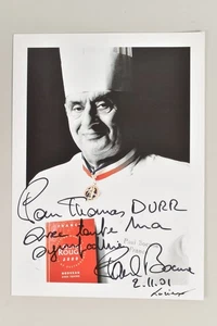 Paul Bocuse - - original Autogramm - ca. 22x16cm - Autogrammkarte - Picture 1 of 1