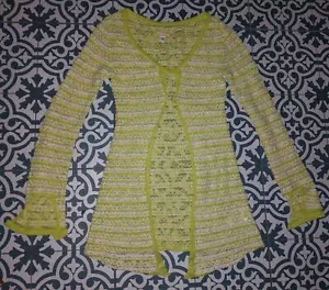 Urban Outfitters Cardigan Size M Gemma Pointelle - Picture 1 of 20