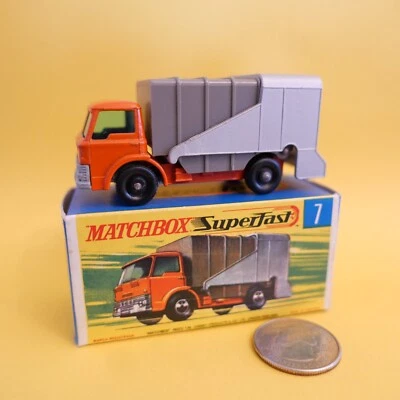 Camión de basura Ford Matchbox Superfast 7 con caja original Foto 1 de 3