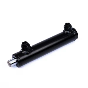Vérin hydraulique double effet 25-32-40-50-60-70-80, 50mm sans fixation - Photo 1/12