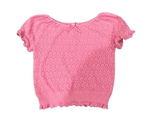 Janie And Jack Color-Block Sweater Pink Girls Size 10 - Picture 1 of 4