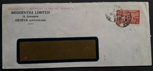 1933 Morocco Medgentra Ltd Window Cover ties 1Fr50 dark red Airmail stamp - Picture 1 of 2